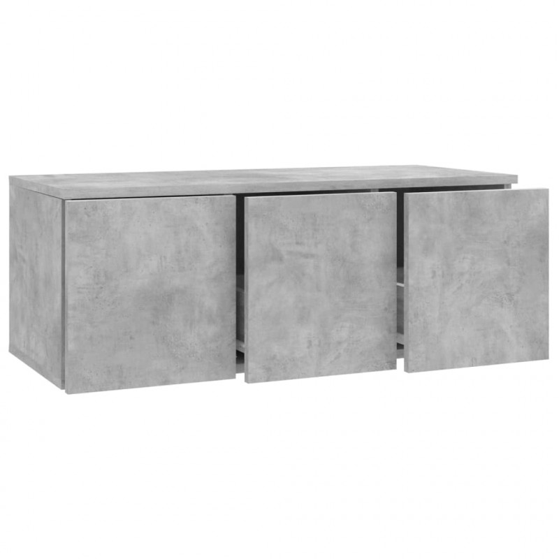 Szafka pod TV, szarość betonu, 80x34x30 cm