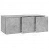 Szafka pod TV, szarość betonu, 80x34x30 cm