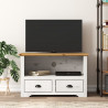 Szafka pod TV BODO, 2 szuflady, brązowa, 91,5x44,5x56cm sosnowa