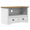 Szafka pod TV BODO, 2 szuflady, brązowa, 91,5x44,5x56cm sosnowa