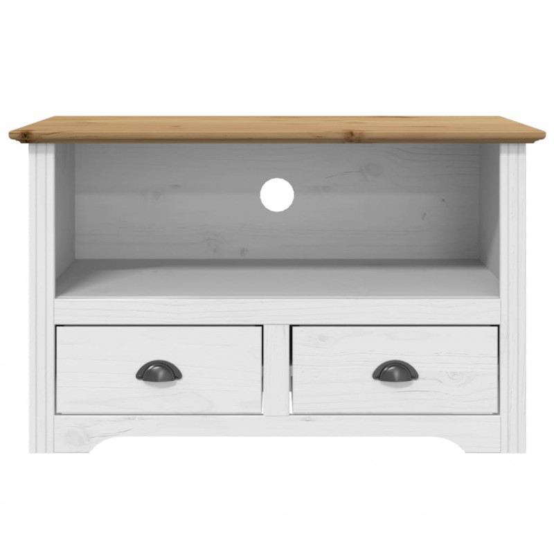 Szafka pod TV BODO, 2 szuflady, brązowa, 91,5x44,5x56cm sosnowa