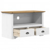 Szafka pod TV BODO, 2 szuflady, brązowa, 91,5x44,5x56cm sosnowa