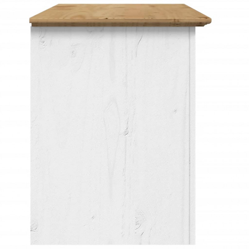 Szafka pod TV BODO, 2 szuflady, brązowa, 91,5x44,5x56cm sosnowa