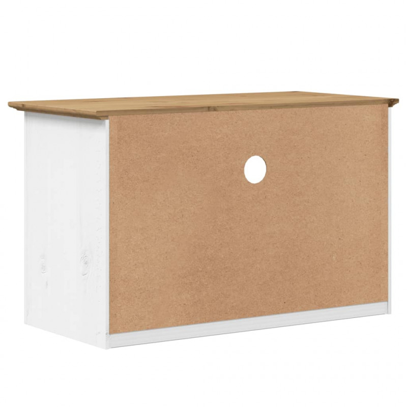 Szafka pod TV BODO, 2 szuflady, brązowa, 91,5x44,5x56cm sosnowa