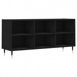 Szafka pod TV, czarna, 103,5x30x50 cm, materiał drewnopochodny