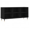 Szafka pod TV, czarna, 103,5x30x50 cm, materiał drewnopochodny