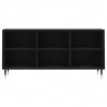 Szafka pod TV, czarna, 103,5x30x50 cm, materiał drewnopochodny