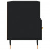 Szafka pod TV, czarna, 102x36x50 cm, materiał drewnopochodny