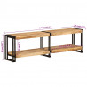 Szafka pod TV, 140x30x40 cm, lite drewno mango