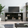 Szafka pod TV, czarna, 103,5x30x50 cm, materiał drewnopochodny