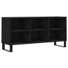 Szafka pod TV, czarna, 103,5x30x50 cm, materiał drewnopochodny