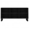 Szafka pod TV, czarna, 103,5x30x50 cm, materiał drewnopochodny
