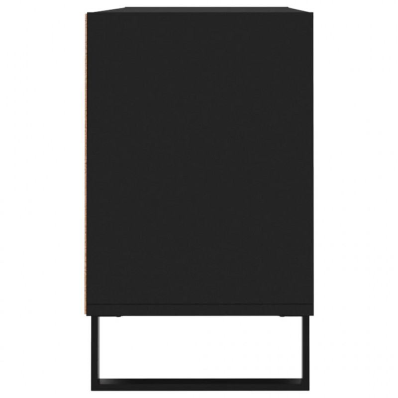 Szafka pod TV, czarna, 103,5x30x50 cm, materiał drewnopochodny