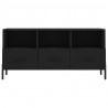 Szafka pod TV, czarna, 102x36x50 cm, materiał drewnopochodny