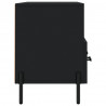 Szafka pod TV, czarna, 102x36x50 cm, materiał drewnopochodny
