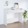 Stolik konsolowy, biały, 90x36x75 cm, materiał drewnopochodny