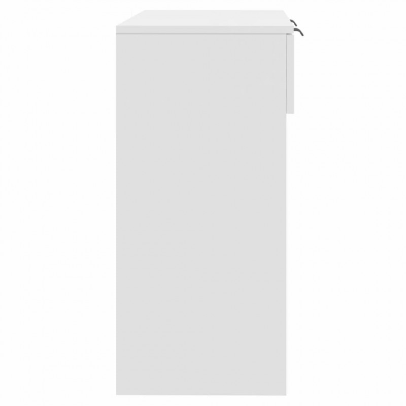 Stolik konsolowy, biały, 90x36x75 cm, materiał drewnopochodny
