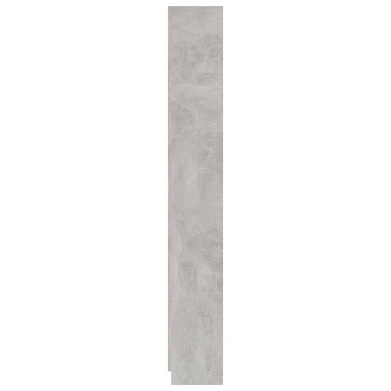 5-poziomowy regał na książki, betonowy szary, 60x24x175 cm