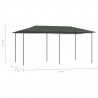 Altana 3x6x2,6 m, antracytowa, 160 g/m²