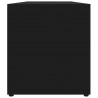 Szafka pod TV, czarna, 120x34x37 cm, materiał drewnopochodny