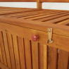 Ławka ze schowkiem i poduszką, 148 cm, drewno akacjowe