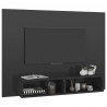 Wisząca szafka pod TV, szara, wysoki połysk, 120x23,5x90 cm