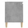 Szafka TV z drewnianymi nóżkami, szarość betonu, 103,5x35x50 cm