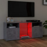 Szafka TV z oświetleniem LED, szarość betonu, 120x30x50 cm
