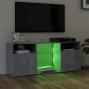 Szafka TV z oświetleniem LED, szarość betonu, 120x30x50 cm