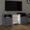 Szafka TV z oświetleniem LED, szarość betonu, 120x30x50 cm