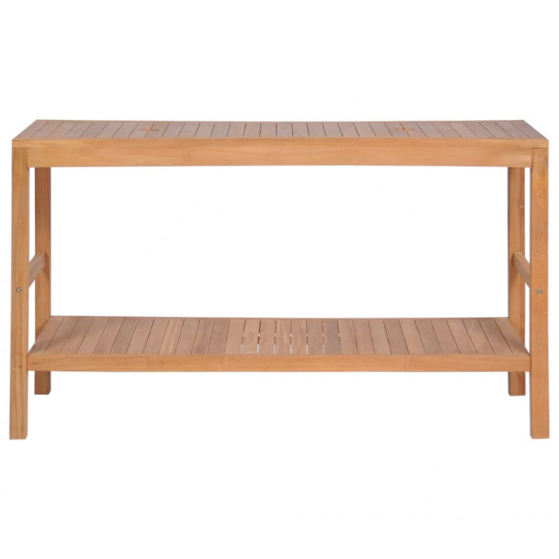 Szafka łazienkowa pod 2 umywalki, drewno tekowe, 132x45x75 cm