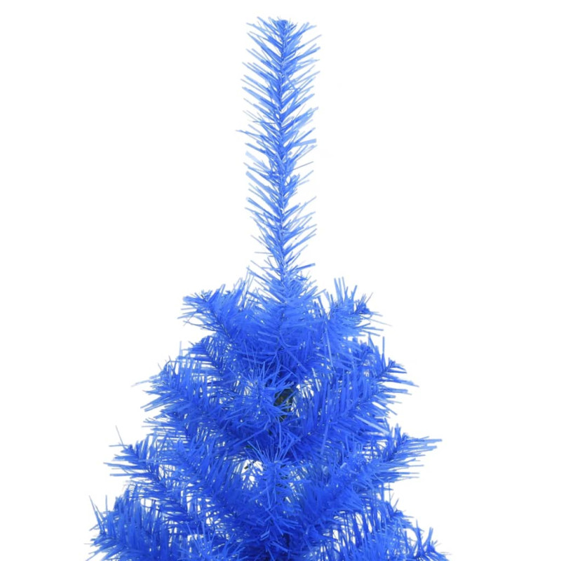 Sztuczna choinka ze stojakiem, niebieska, 120 cm, PVC