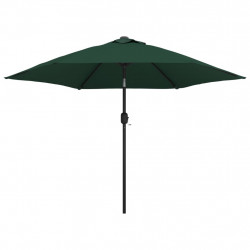Parasol z LED, na wysięgniku 3 m, zielony