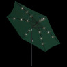 Parasol z LED, na wysięgniku 3 m, zielony