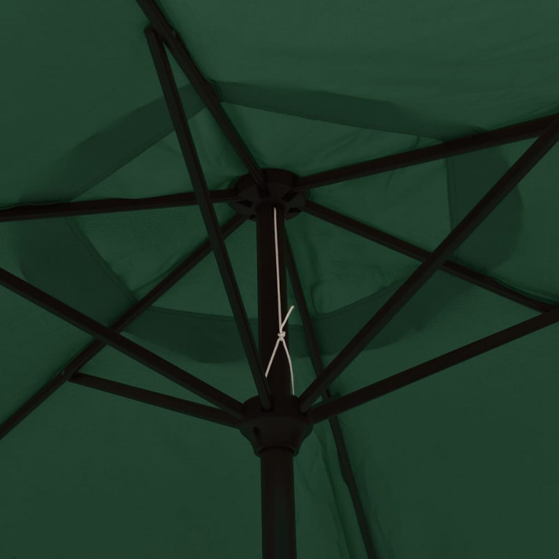 Parasol z LED, na wysięgniku 3 m, zielony