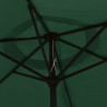 Parasol z LED, na wysięgniku 3 m, zielony