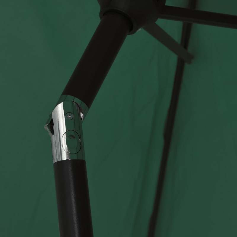 Parasol z LED, na wysięgniku 3 m, zielony