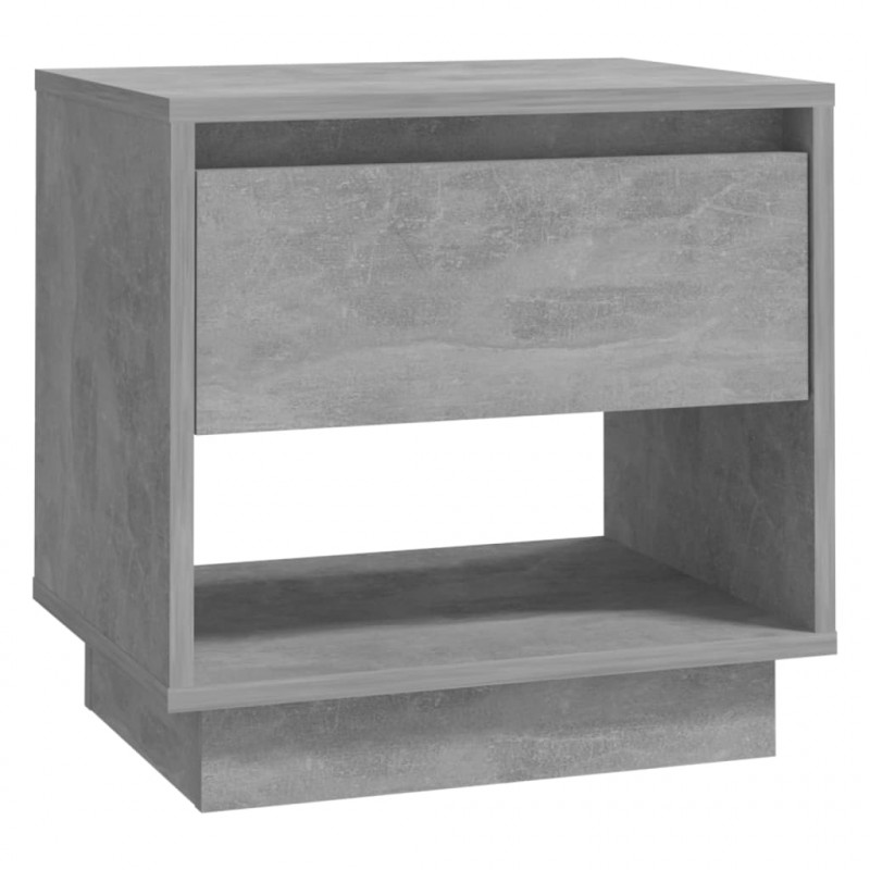 Szafki nocne, 2 szt., szarość betonu, 45x34x44 cm
