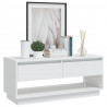 Szafka pod TV, biała, 102x41x44 cm, materiał drewnopochodny