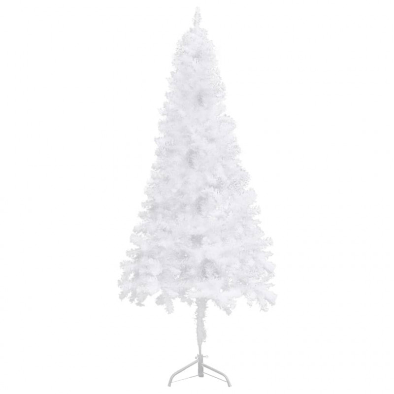Sztuczna choinka narożna, biała, 210 cm, PVC