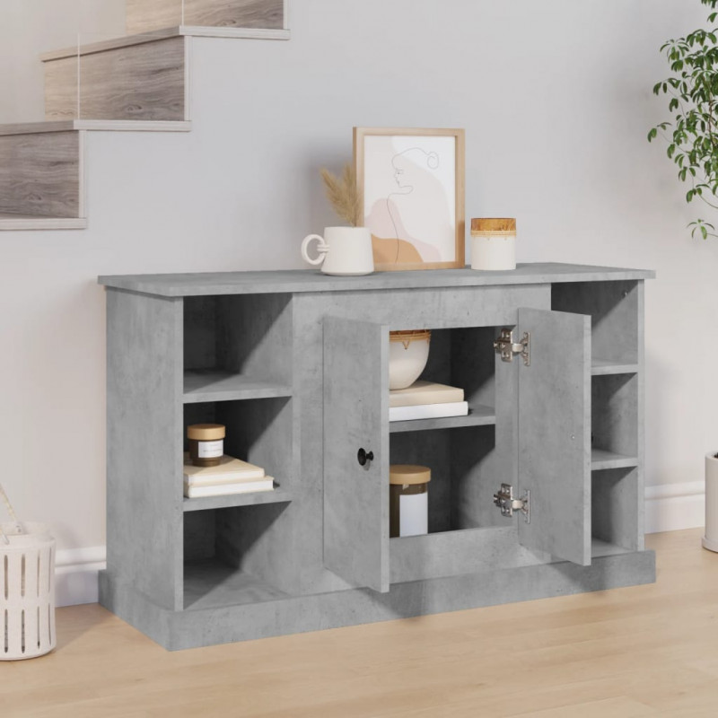 Szafka, szarość betonu, 100x35,5x60 cm, materiał drewnopochodny