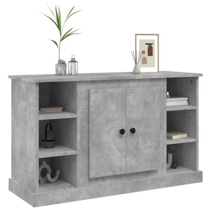 Szafka, szarość betonu, 100x35,5x60 cm, materiał drewnopochodny