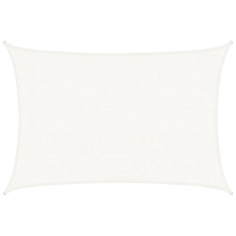 Żagiel przeciwsłoneczny, 160 g/m², biały, 3x4,5 m, HDPE