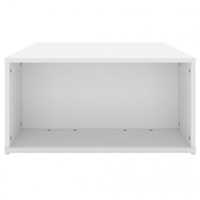 Stolik kawowy, biały, 90x67x33 cm, materiał drewnopochodny