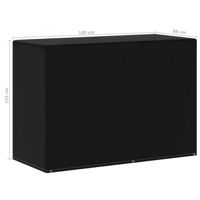 Pokrowiec na meble ogrodowe i grille, 6 oczek 180 x 80 x 125 cm