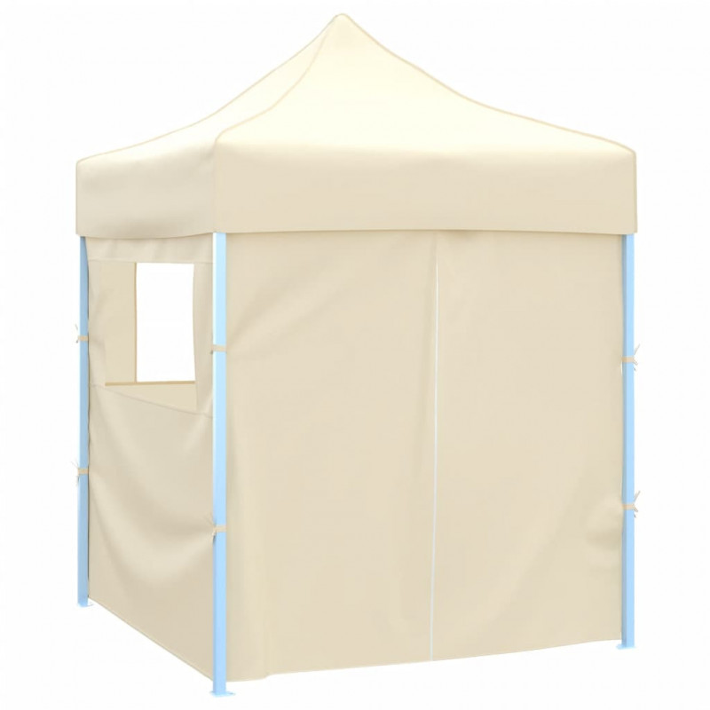 Profesjonalny, składany namiot imprezowy, 4 ściany, 2x2 m, stal