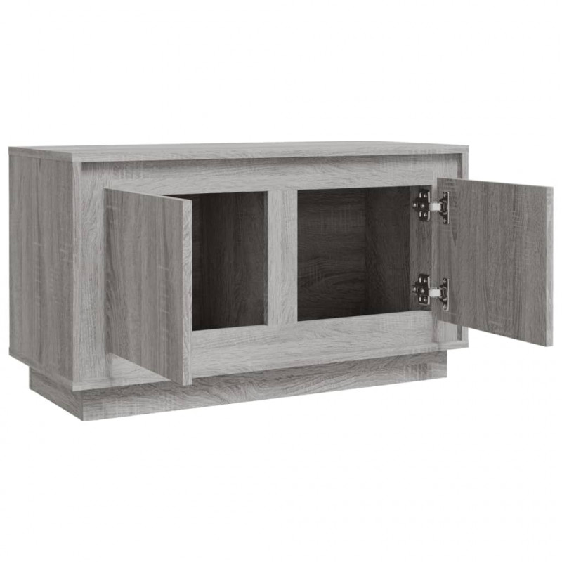 Szafka pod telewizor, szary dąb sonoma, 80x35x45 cm