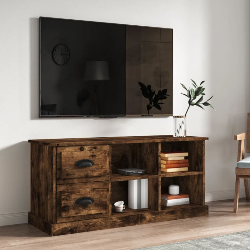 Szafka pod TV, przydymiony dąb, 102x35,5x47,5 cm