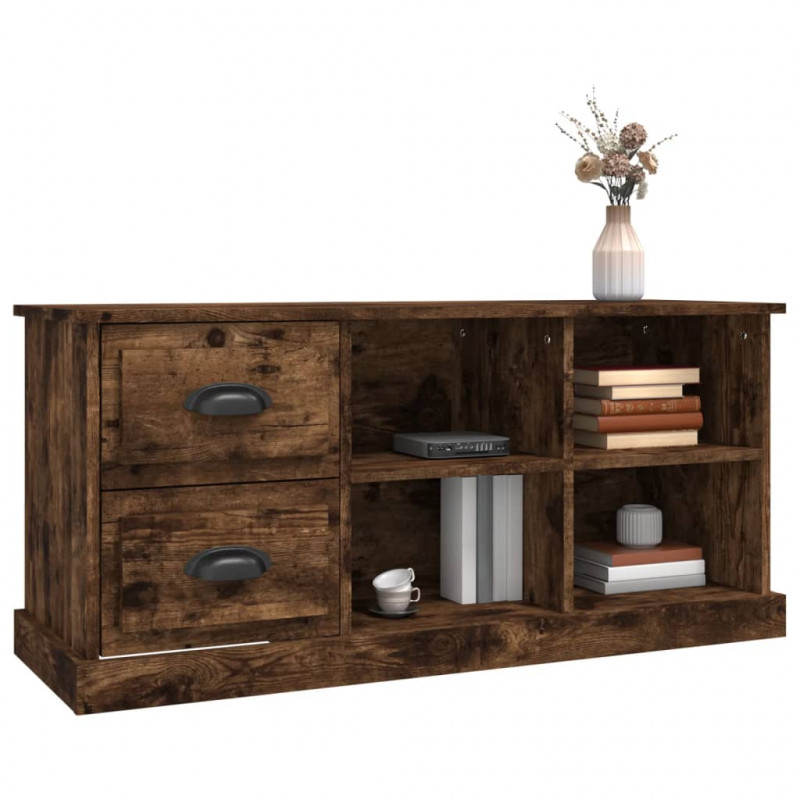 Szafka pod TV, przydymiony dąb, 102x35,5x47,5 cm