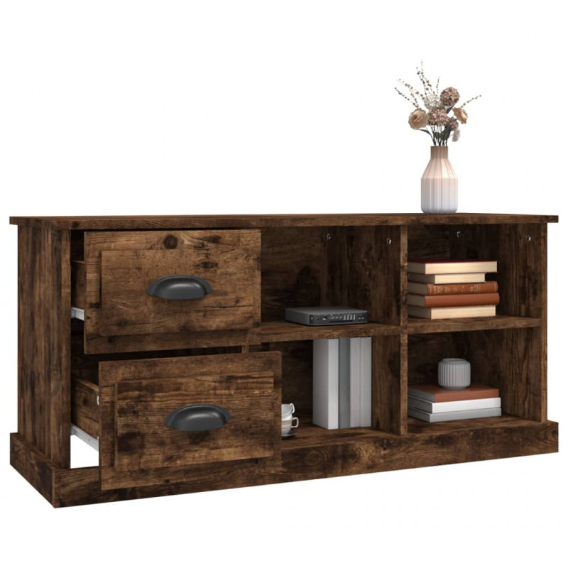 Szafka pod TV, przydymiony dąb, 102x35,5x47,5 cm
